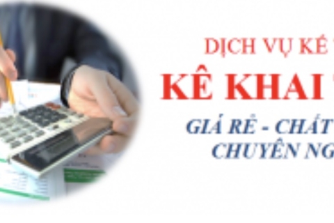 DỊCH VỤ KẾ TOÁN - KHAI BÁO THUẾ CHUYÊN NGHIỆP